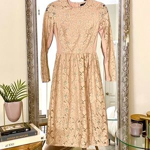 Blush lace dress